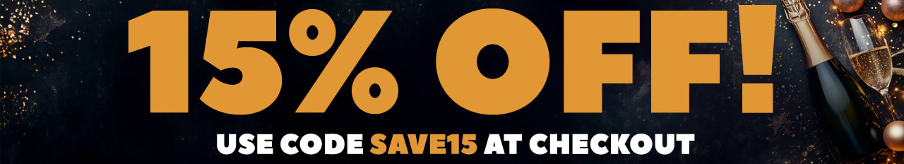 enter code save15 at checkout for 15% off
