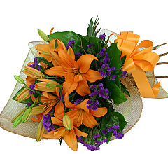 Orange Lily Bouquet