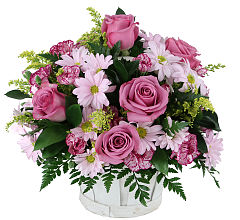 Lavender Flower Basket