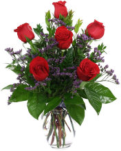 Six Red Roses