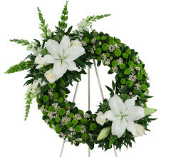 Green & White Wreath