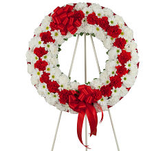 Red & White Wreath