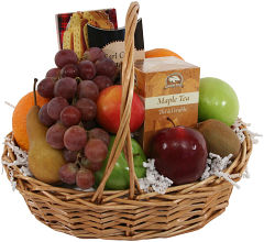 Fruit, Tea & Cookie Basket