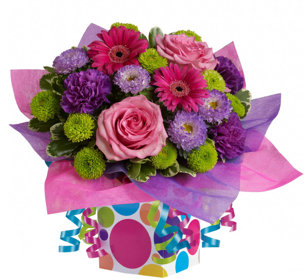 Teleflora's Confetti Present · Teleflora Birthday Flowers · Canada Flowers