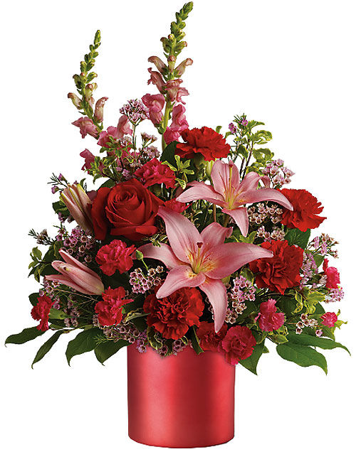 Teleflora's Red Romance Bouquet · Teleflora Valentine's Flowers