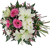 Give her a pretty bouquet of pink and white flowers for Mother's Day. Same day delivery across Canada with Canada Flowers.