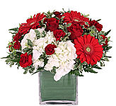 Enjoy the highest highs of love on cloud nine with this special arrangement in reds and whites.