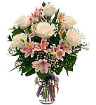Our Romantic Days bouquet of roses and alstroemerias is a perfect way to celebrate your anniversary or anytime when romance is a top priority!
