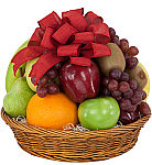 Budget friendly fruit gift basket for delivery across Canada by Canada Flowers. Spend less than $50 including delivery. Suitable for many occasions.