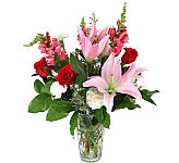 Send her this Beautiful Flowers arrangement for any occasion where beauty, style and grace are called for or just to say I Love You.