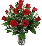 Express your feelings of love and romance with one dozen beautiful long stem red roses from our exclusive catalogue of flowers just to say I Love You.