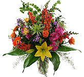 This inspired bouquet features lilies, roses, Gerbera, snapdragons, stock, phlox, bells of Ireland, fancy greens and more. Canada flower delivery.
