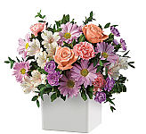 Teleflora's Blushing Aqua Bouquet