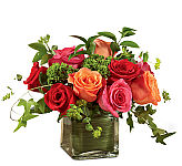 Send The FTD® Lush Life Rose Bouquet across Canada today. Roses are arranged in a modern cube vase.