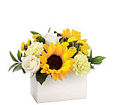 This sunny bouquet is perfect for the sweetest person you know! Inspired by the warm weather favourite, our Sweet as Lemonade™ bouquet is crafted with sunflowers, roses and carnations by a local florist and delivered right to your special someone.