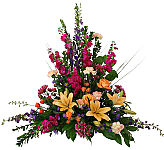 Always Remember is a beautiful, colourful and inspirational funeral floral design created by Canada Flowers.