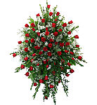 Our Rose Splendour funeral spray is a truly beautiful and uncompromising tribute to send to the funeral home. Trust Canada Flowers with your sympathy flower order.