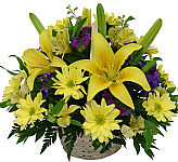 Uplifting sympathy arrangement suitable for the family home from Canada Flowers at CanadaFlowers.CA. Same day delivery across Canada.