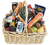 Send a variety of fruits and snacks with our Canada Flowers Deluxe Fruit and Gourmet Basket.