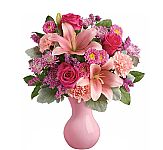 Teleflora Lush Blush Bouquet Mother's Day Flowers by Canada Flowers, Canada's leading online Teleflora florist. Mother's Day, May 13, 2012.