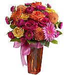 Teleflora's Strikingly Chic flowers by Canada Flowers. Eyecatching display of blossoms perfect for a birthday gift. Teleflora Florist delivery across Canada.
