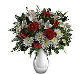 Teleflora's Silver And Snowflakes Bouquet
