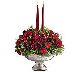 Teleflora's Mercury Glass Bowl Bouquet