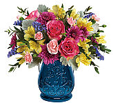 Teleflora's Burst Of Blue Bouquet