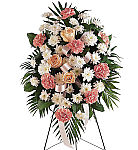 Teleflora's Gentle Thoughts Spray will express your sympathy to all in attendance. Canada delivery.