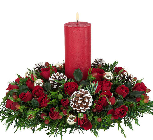 Christmas Rose Centerpiece