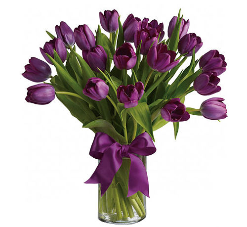 Teleflora's Passionate Purple Tulips