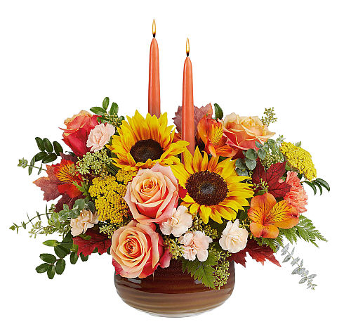 Teleflora's Fall's Harvest Centerpiece