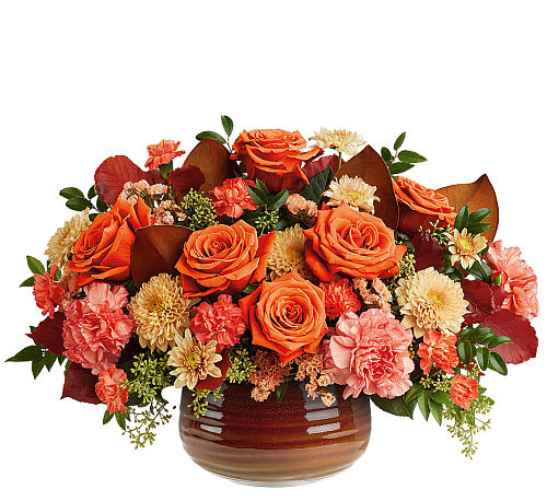 Teleflora's Rustic Ember Centerpiece