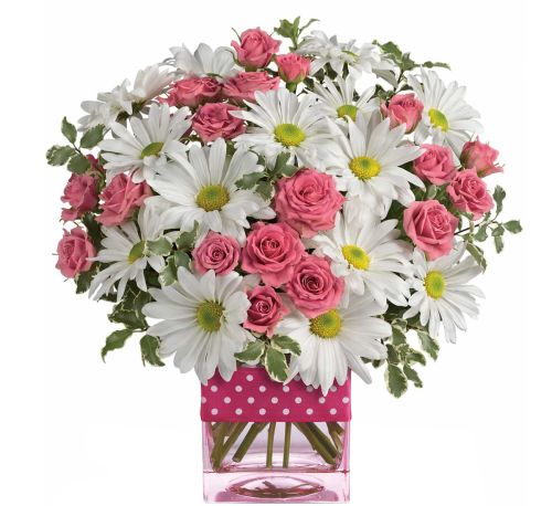 Teleflora's Polka Dots and Posies