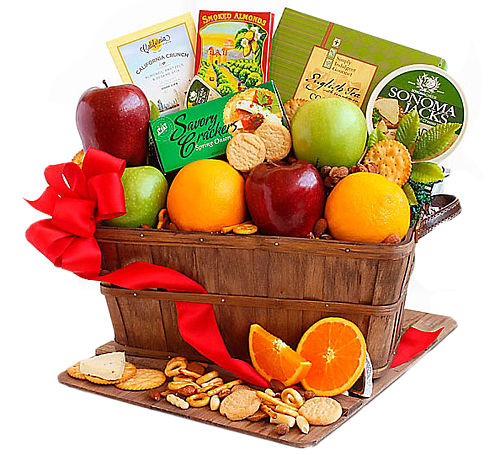 FTD® Fruitful Greeting Gourmet Basket