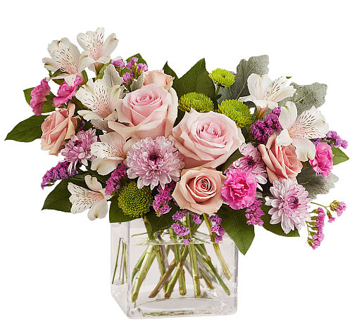 FTD Pink Suede Bouquet