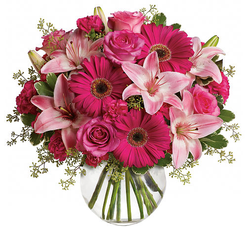 Teleflora's A Little Pink Me Up Bouquet