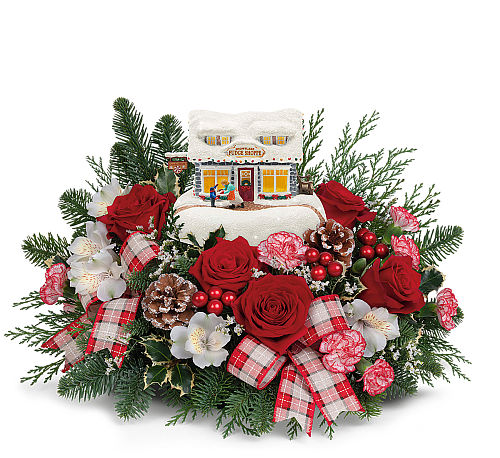Thomas Kinkade's Festive Fudge Shoppe Bouquet