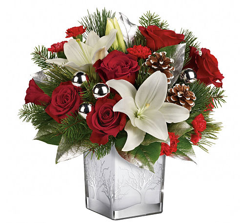 Teleflora's Frosted Forest Bouquet