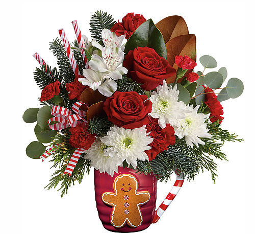 Teleflora's Send A Hug Gingerbread Greetings Bouquet