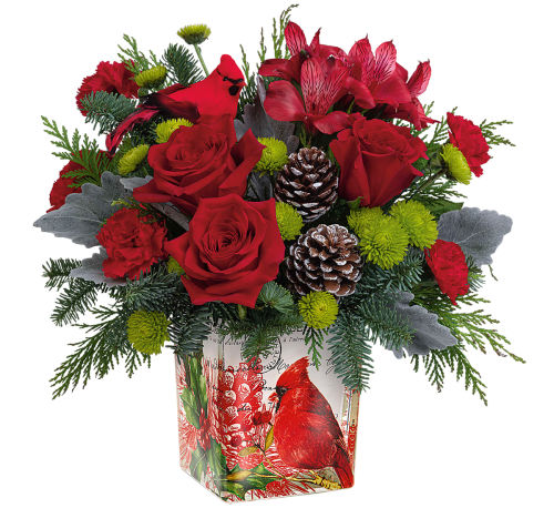 Teleflora's Ode To The Cardinal Bouquet
