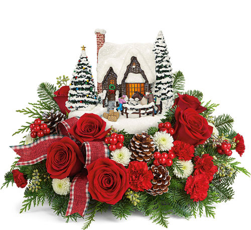 Thomas Kinkade's Warm Winter Wishes Bouquet