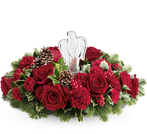 Teleflora's Evergreen Blooms Bouquet