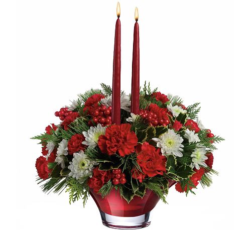 Teleflora's Evergreen Elegance Centerpiece