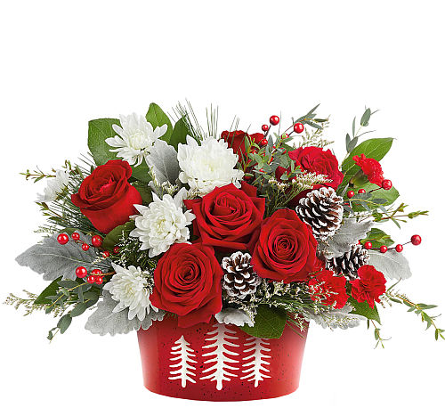 Teleflora's Snowy Pines Centerpiece