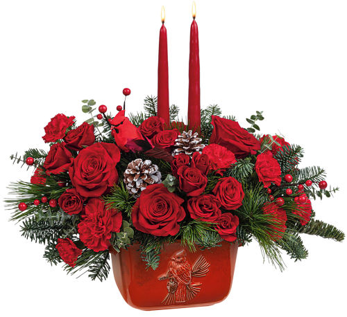 Teleflora's Winter's Flight Centerpiece