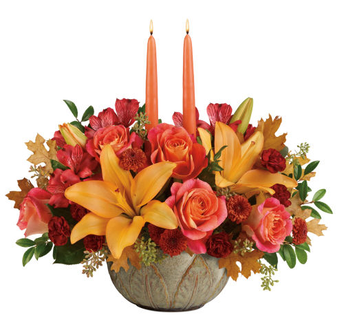 Teleflora's Artistic Glow Centerpiece