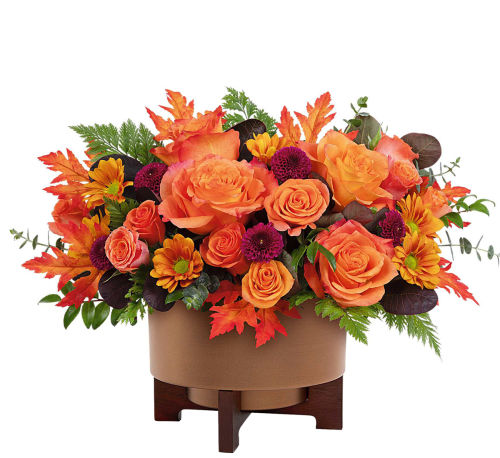 Teleflora's Fall For Copper Centerpiece