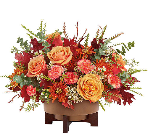Teleflora's Modern Copper Centerpiece
