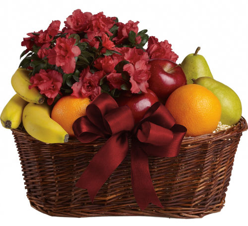 Teleflora's Fruits and Blooms Basket